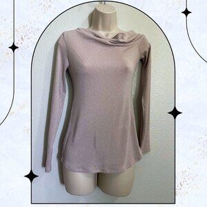 BCBGMaxazria Shimmer Long Sleeve Top - Small (NWTS)